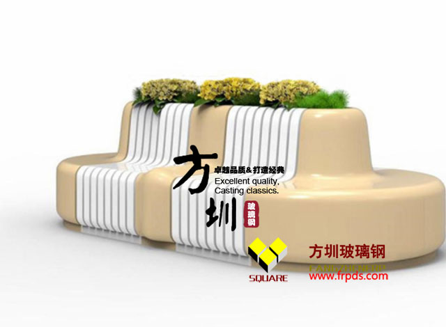 商場(chǎng)定制花池玻璃鋼休閑椅