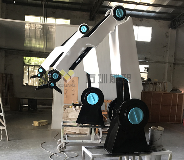 玻璃鋼機(jī)械臂雕塑模型