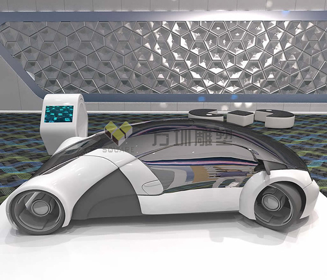 玻璃鋼概念跑車(chē)雕塑模型