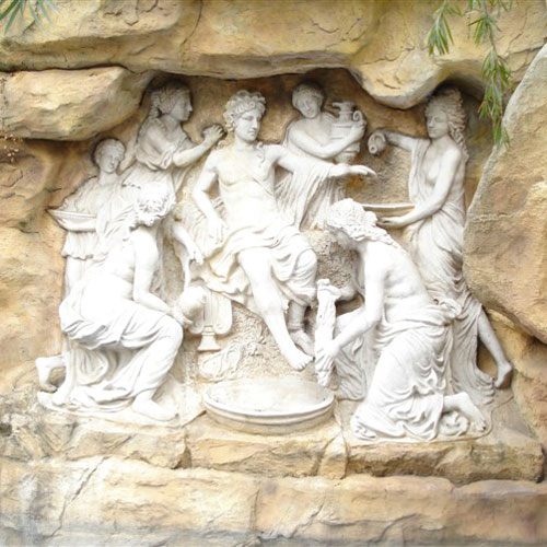 玻璃鋼西方人物浮雕壁畫(huà)