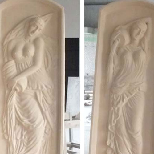 仿砂巖西方玻璃鋼人物浮雕